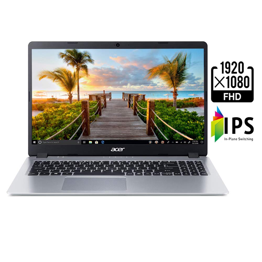 acer Aspire 5 Slim Laptop, 15.6 inches Full HD IPS Display, AMD Ryzen 3 3200U, Vega 3 Graphics, 4GB DDR4, 128GB SSD, Backlit Keyboard, Windows 10 in S Mode, A515-43-R19L, Silver - Image 3