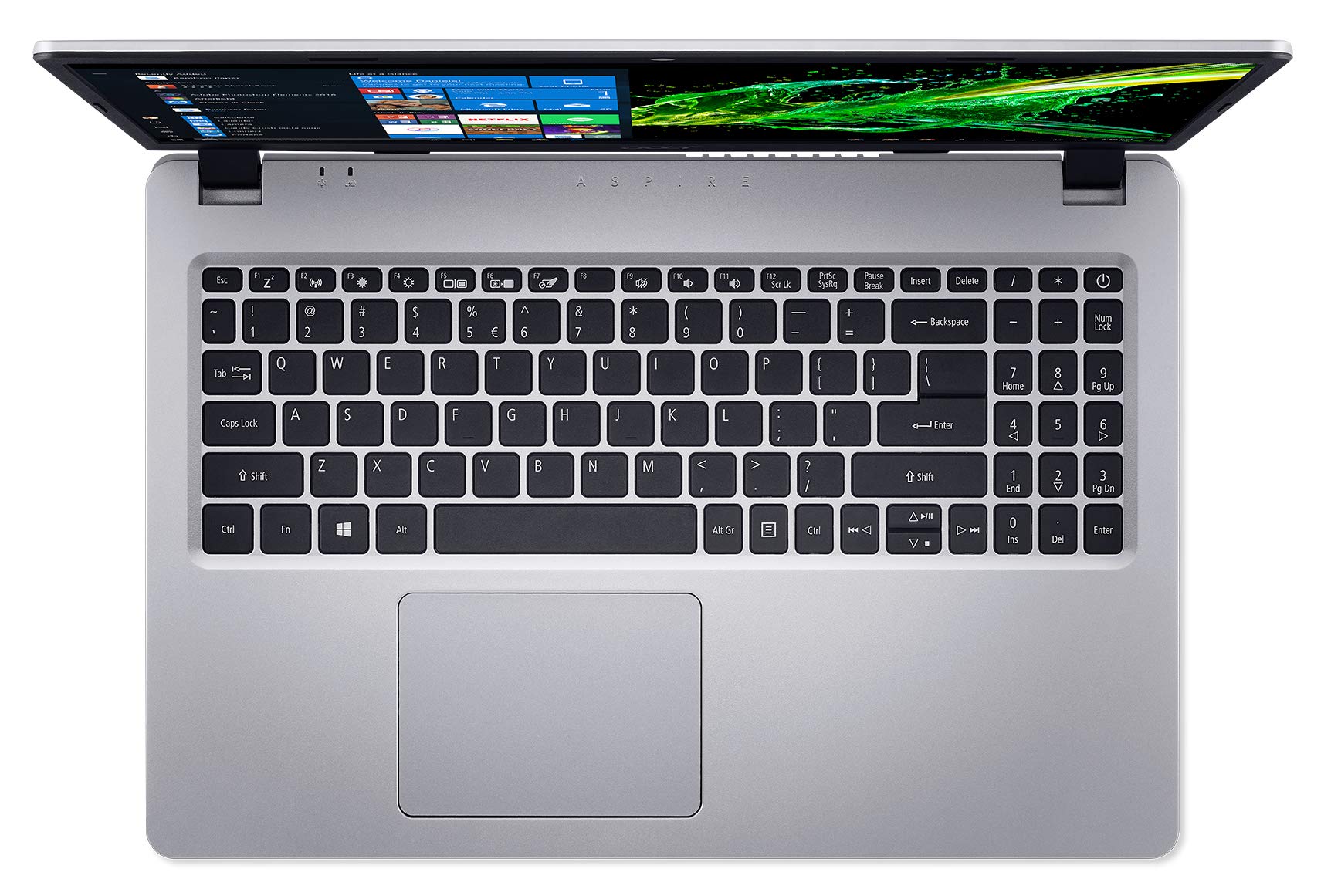 acer Aspire 5 Slim Laptop, 15.6 inches Full HD IPS Display, AMD Ryzen 3 3200U, Vega 3 Graphics, 4GB DDR4, 128GB SSD, Backlit Keyboard, Windows 10 in S Mode, A515-43-R19L, Silver - Image 8