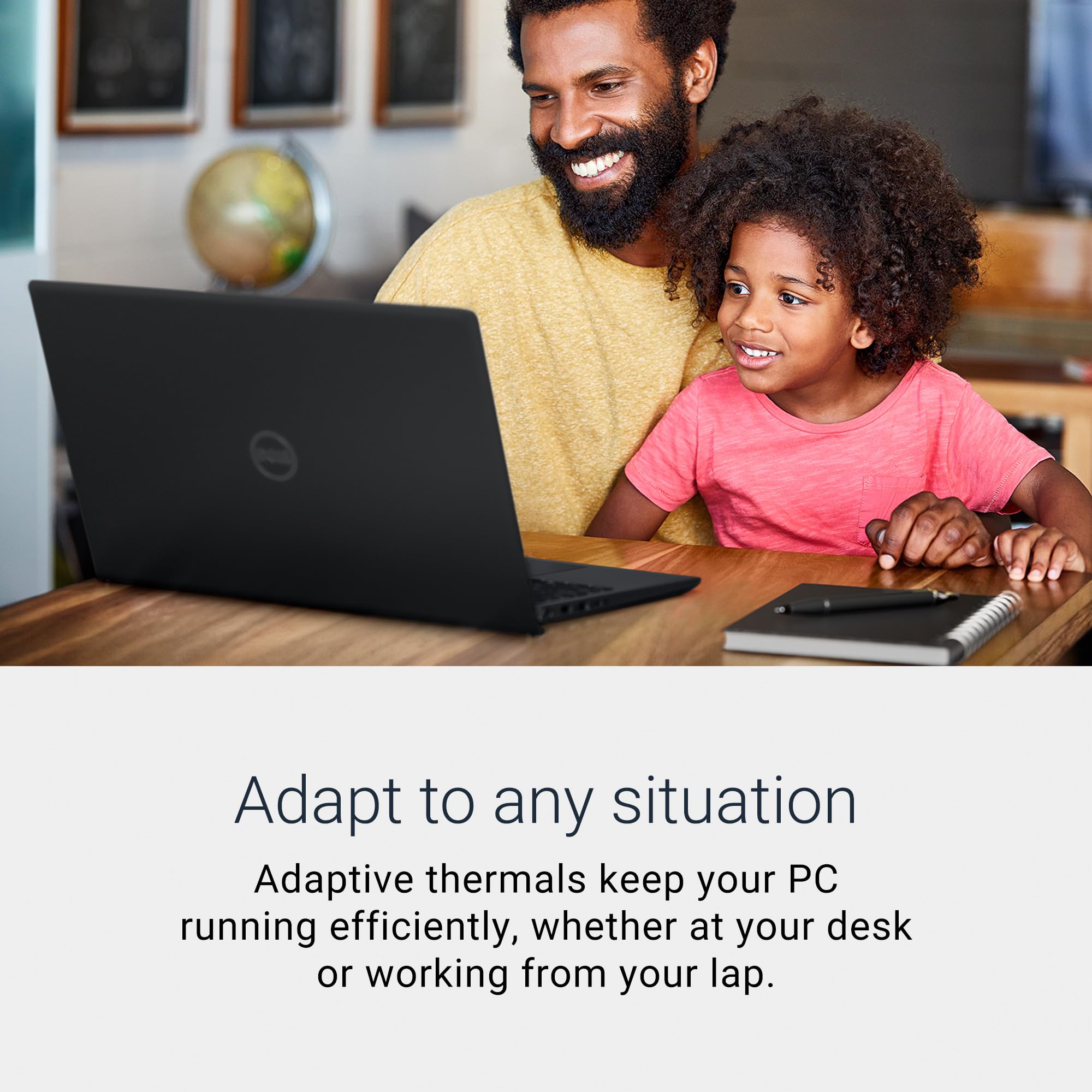 Dell 15 Laptop DC15255-15.6-inch FHD 120Hz Display, AMD Ryzen 5-7520U, 8GB LPDDR5 RAM, 512GB SSD, Radeon 610M Graphics, Windows 11 Home, Onsite Service - Carbon Black - Image 5