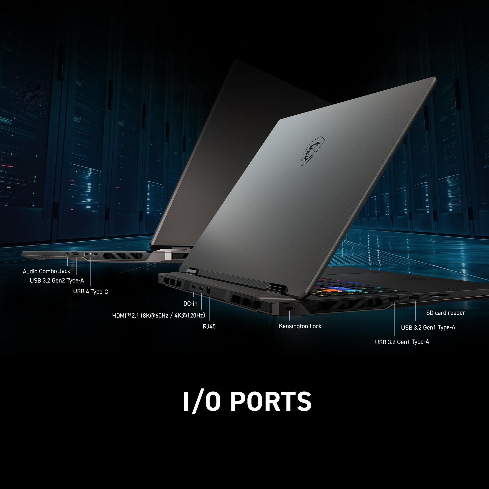 MSI Vector A18 HX 18” 240Hz QHD+ Gaming Laptop: AMD Ryzen 9-9955HX, NVIDIA Geforce RTX 5080, 32GB DDR5, 1TB NVMe SSD, Type C, Wi-Fi 7, Win 11 Home: Cosmo Gray A9WIG-065US - Image 6