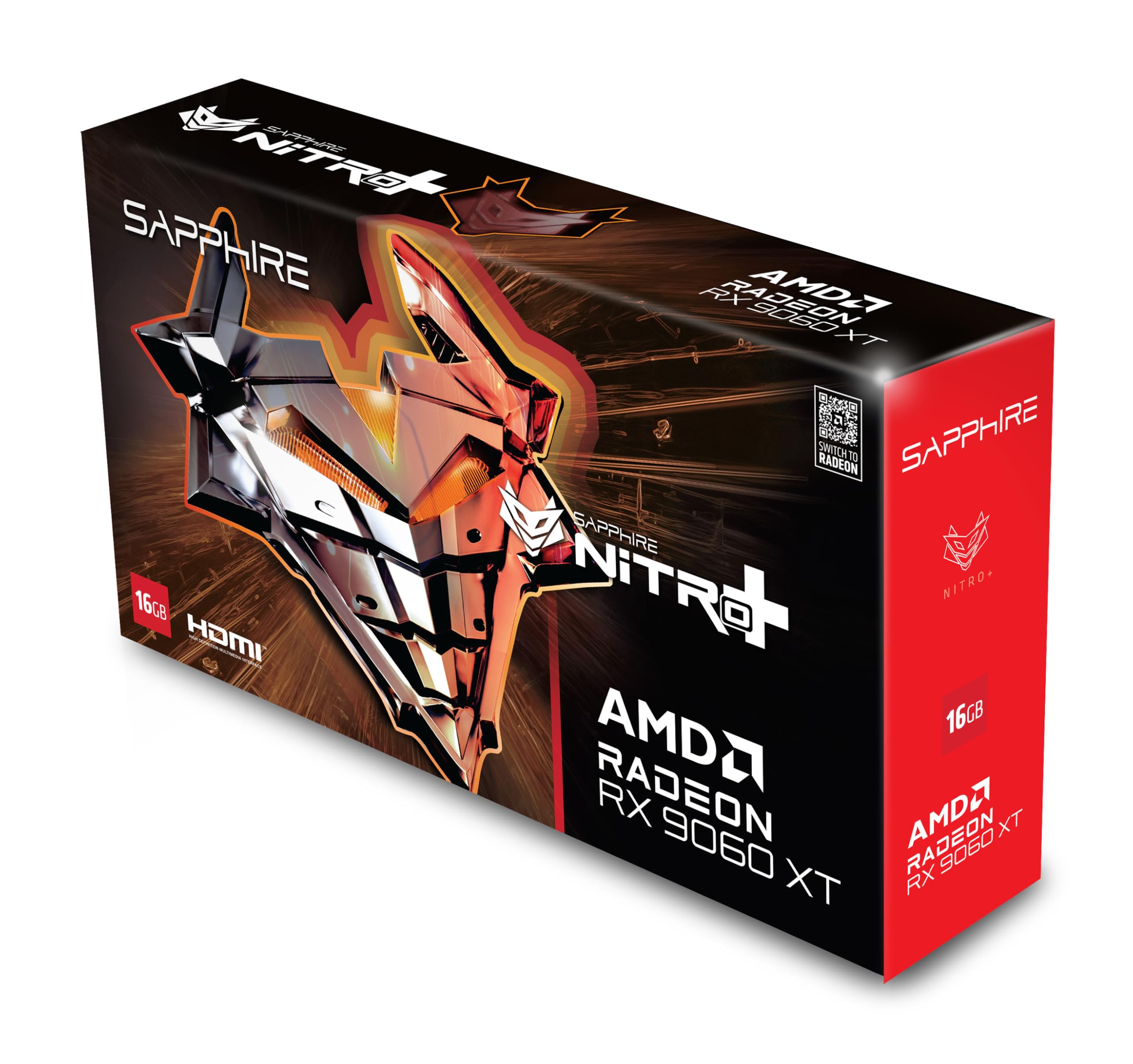 Sapphire 11350-01-20G Nitro+ AMD Radeon™ RX 9060 XT Gaming OC Graphics Card with 16GB GDDR6, AMD RDNA 4 - Image 7